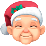 🧑🏻‍🎄 Emoji Weihnachtsperson: helle Hautfarbe Facebook 15.0.