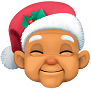 🧑🏽‍🎄 Emoji Mx Claus: Tono De Piel Medio en Facebook 15.0.