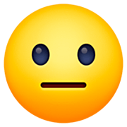 Emoji 😐 Faccina Neutra su Facebook 15.0.