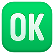 Emoji 🆗 Pulsante OK su Facebook 15.0.