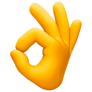 Emoji 👌 Mano Che Fa OK su Facebook 15.0.