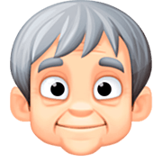 🧓🏻 Emoji älterer Erwachsener: helle Hautfarbe Facebook 15.0.
