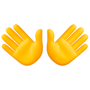 Emoji 👐 Mani Aperte su Facebook 15.0.