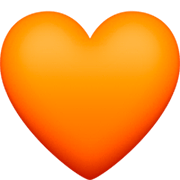 🧡 Emoji Corazón Naranja en Facebook 15.0.