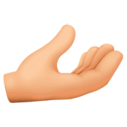 🫴🏼 Emoji Handfläche Nach Oben: mittelhelle Hautfarbe Facebook 15.0.