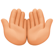 🤲🏼 Emoji Handflächen nach oben: mittelhelle Hautfarbe Facebook 15.0.