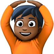 Emoji 🙆🏿 Persona Con Gesto OK: Carnagione Scura su Facebook 15.0.