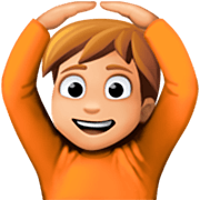 Emoji 🙆🏼 Persona Con Gesto OK: Carnagione Abbastanza Chiara su Facebook 15.0.