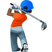 🏌🏿 Emoji Golfer(in): dunkle Hautfarbe Facebook 15.0.