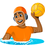 🤽🏾 Emoji Wasserballspieler(in): mitteldunkle Hautfarbe Facebook 15.0.