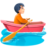 🚣🏻 Emoji Person im Ruderboot: helle Hautfarbe Facebook 15.0.