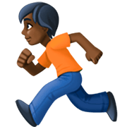 Emoji 🏃🏿 Persona Che Corre: Carnagione Scura su Facebook 15.0.