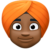 👳🏿 Emoji Person mit Turban: dunkle Hautfarbe Facebook 15.0.