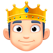 🫅🏻 Emoji Persona Con Corona: Tono De Piel Claro en Facebook 15.0.