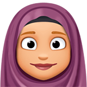 🧕🏼 Emoji Frau mit Kopftuch: mittelhelle Hautfarbe Facebook 15.0.