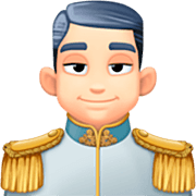 Emoji 🤴🏻 Principe: Carnagione Chiara su Facebook 15.0.