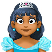 👸🏾 Emoji Princesa: Pele Morena Escura na Facebook 15.0.