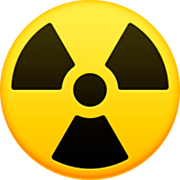 Emoji ☢️ Simbolo Della Radioattività su Facebook 15.0.