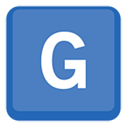 Lettera simbolo indicatore regionale G Facebook 15.0.