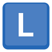 Letra do símbolo indicador regional L Facebook 15.0.