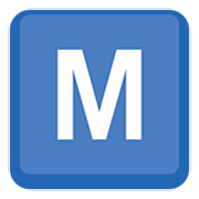 🇲 Emoji Indicador regional Símbolo Letra M Facebook 15.0.
