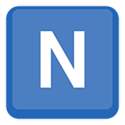 Letra do símbolo indicador regional N Facebook 15.0.