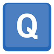Letra do símbolo indicador regional Q Facebook 15.0.