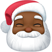 🎅🏿 Emoji Papá Noel: Tono De Piel Oscuro en Facebook 15.0.