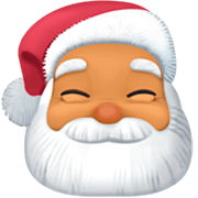 🎅🏽 Emoji Papá Noel: Tono De Piel Medio en Facebook 15.0.