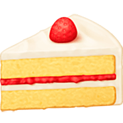 Émoji 🍰 Gâteau Sablé sur Facebook 15.0.