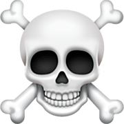 ☠️ Emoji Totenkopf mit gekreuzten Knochen Facebook 15.0.