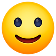 Emoji 🙂 Faccina Con Sorriso Accennato su Facebook 15.0.
