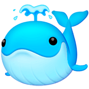 Emoji 🐳 Balena Che Spruzza Acqua su Facebook 15.0.