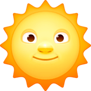 Emoji 🌞 Faccina Sole su Facebook 15.0.