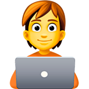 Emoji 🧑‍💻 Persona Esperta Di Tecnologia su Facebook 15.0.
