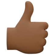 👍🏿 Emoji Polegar Para Cima: Pele Escura na Facebook 15.0.