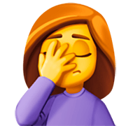 Emoji 🤦‍♀️ Donna Esasperata su Facebook 15.0.