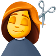 Emoji 💇‍♀️ Taglio Di Capelli Per Donna su Facebook 15.0.