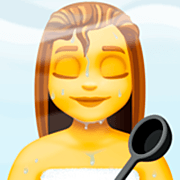 Emoji 🧖‍♀️ Donna In Sauna su Facebook 15.0.