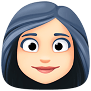 👩🏻 Emoji Frau: helle Hautfarbe Facebook 15.0.