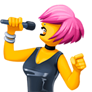 Emoji 👩‍🎤 Cantante Donna su Facebook 15.0.