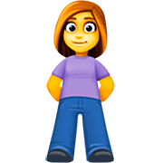 Emoji 🧍‍♀️ Donna In Piedi su Facebook 15.0.