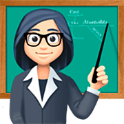 Emoji 👩🏻‍🏫 Professoressa: Carnagione Chiara su Facebook 15.0.
