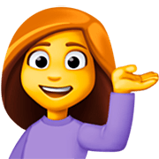 Emoji 💁‍♀️ Donna Con Suggerimento su Facebook 15.0.