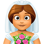 Emoji 👰🏽‍♀️ Donna con il velo: Carnagione Olivastra su Facebook 15.0.