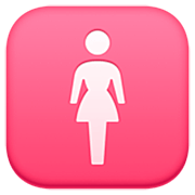 Émoji 🚺 Symbole Toilettes Femmes sur Facebook 15.0.