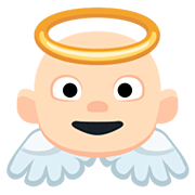 👼🏻 Emoji Bebé ángel: Tono De Piel Claro en Facebook 2.0.