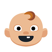 👶🏼 Emoji Baby: mittelhelle Hautfarbe Facebook 2.0.