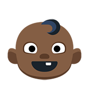 Emoji 👶🏿 Neonato: Carnagione Scura su Facebook 2.0.