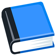 Emoji 📘 Libro Blu su Facebook 2.0.